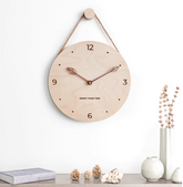 Scandinavian Clock Hollowed Wood My Wall Clock